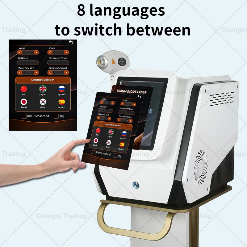 

Профессиональный диодный лазер для омоложения кожи 2000 Вт, 808 нм, лазерная эпиляция, лазерное косметическое оборудование, бытовое оборудование