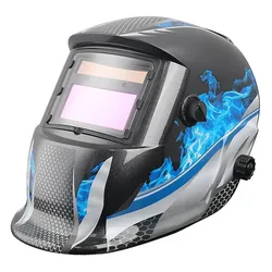 Casco de oscurecimiento automÃĄtico, mÃĄscara de soldadura elÃĐctrica MIG MMA, rango ajustable, tapas de lentes para mÃĄquina de soldadura profesional