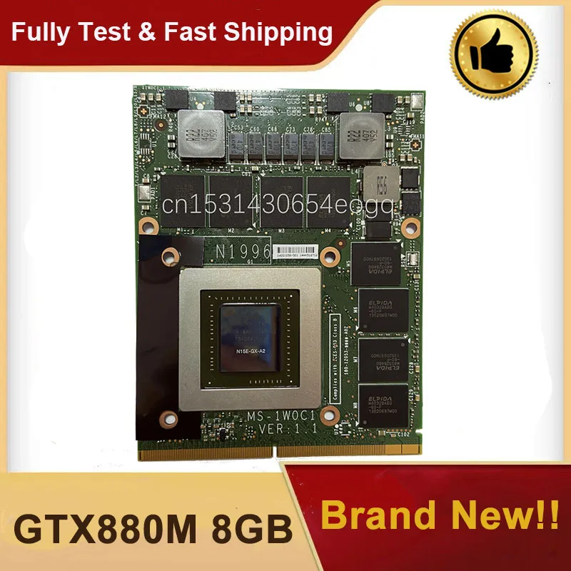 Brand GPU voor Laptop Reparaties: Een Gedetailleerde Beoordeling van de N15E-GX-A2 GTX 880M
