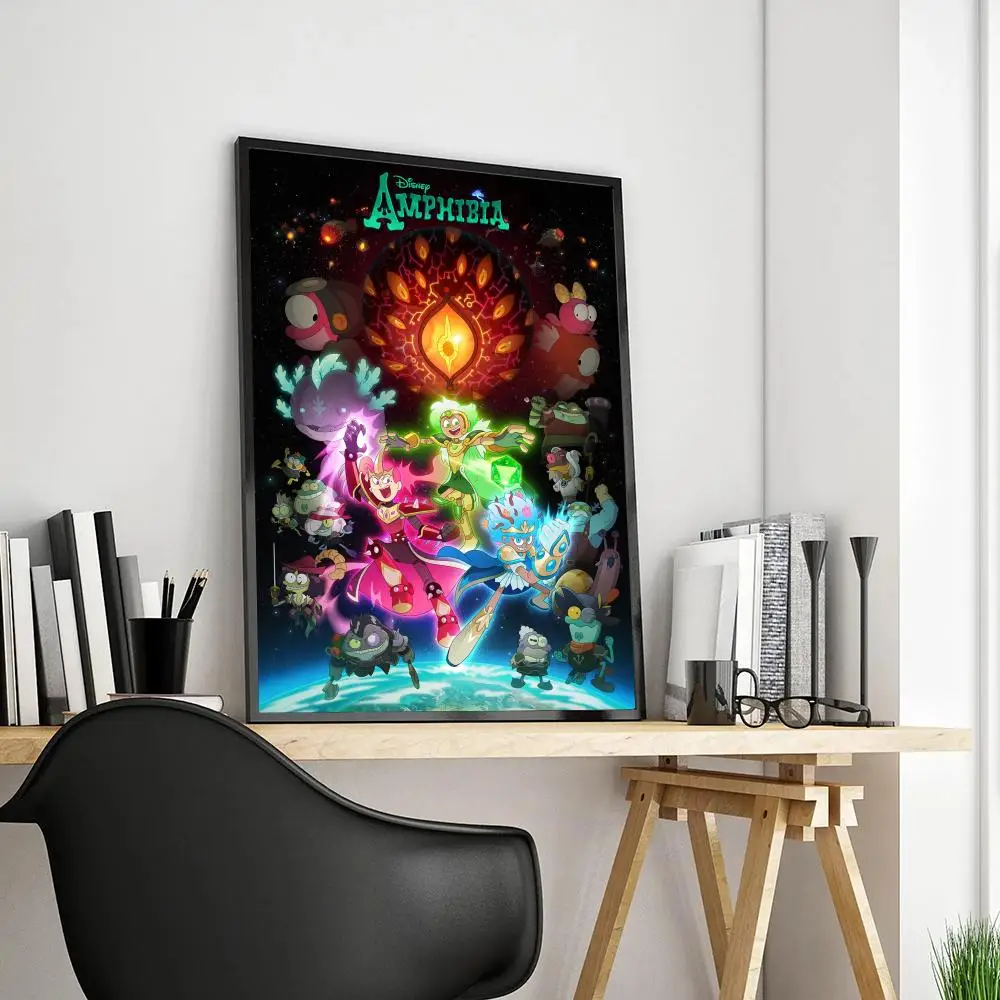 1pc Disney Animation Amphibia Poster Paper Print Home Bedroom Entrance Bar Cafe Art Painting Decoration