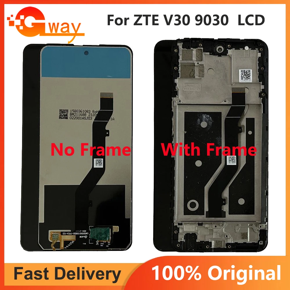 

6.67" For ZTE Blade V30 LCD ZTE 9030 Display Screen Touch Glass Front Digitizer Replacement ZTE BLADE V30 LCD SENSOR LCD + Glue