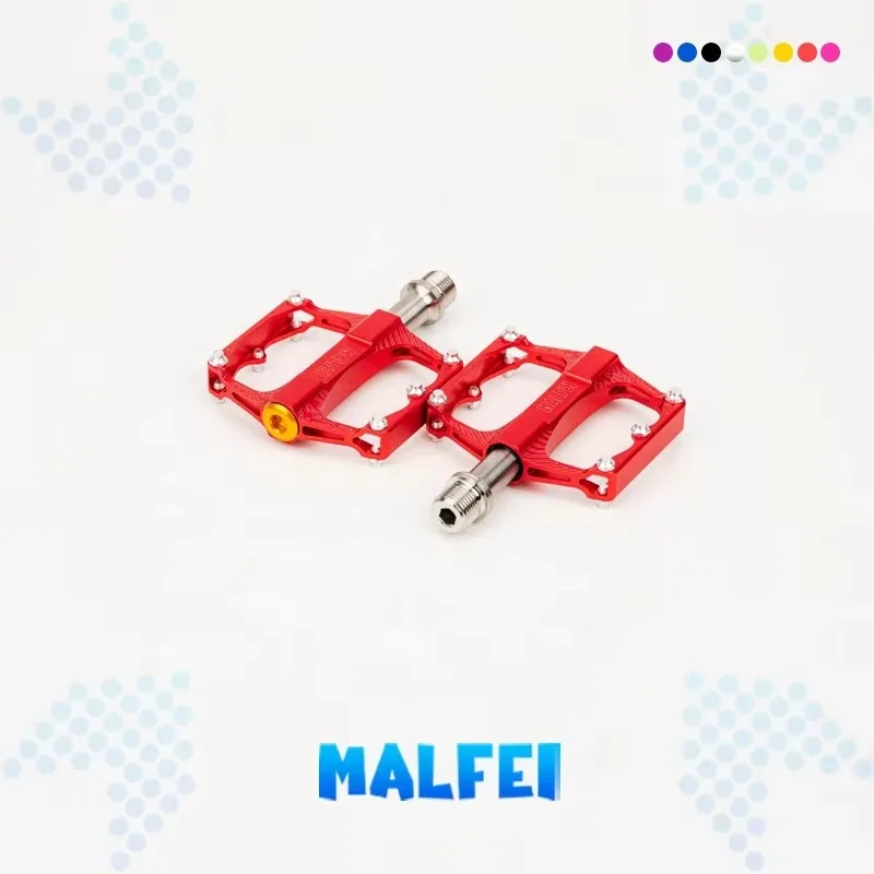 Platform Ultralight Titanium Pedals with 3DU Bearings for Road Bicycles