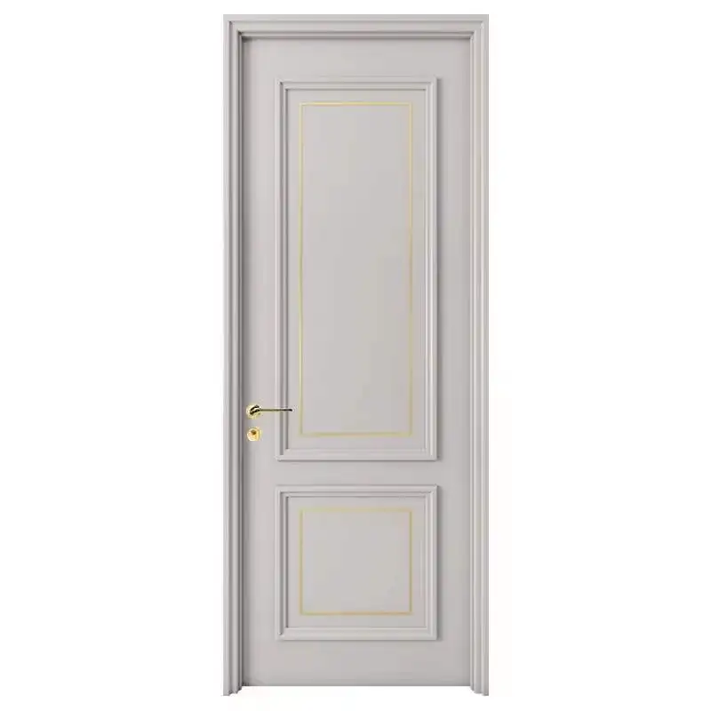 

French light luxury wooden door