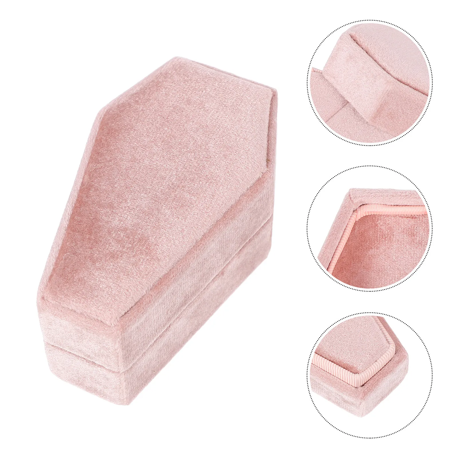 

Миниатюрная шкатулка-гробик для украшений в готическом стиле, компактный футляр для хранения колец и серег, портативный контейнер для мелочей для предложения руки и сердца, Хэллоуина