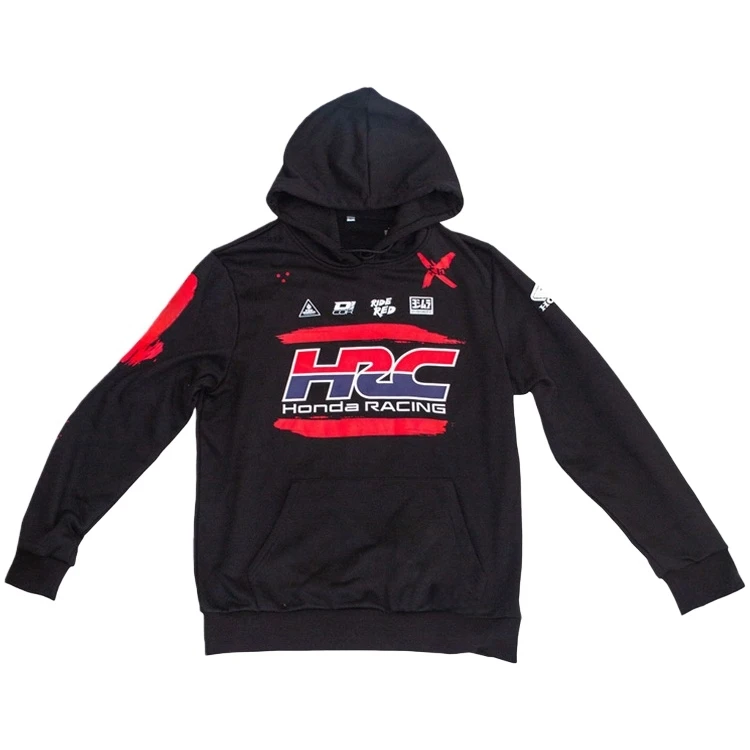 

HONDA Honda Wing Logo Hoodie Autumn and Winter Unisex Street Clothing Casual Version Front Pocket Drawstring Hood Grey Pullover