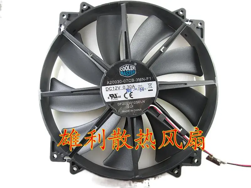 

A20030-07CB-3MN-F1 DF2003012SELN 12V 0.30A Cyclone 200 20 Cm HAF912 HAF922 Chassis Quiet Cooling Fan