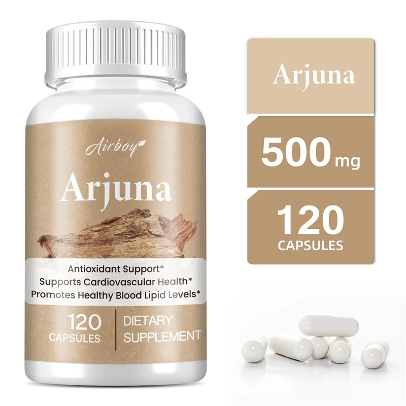 

Arjuna Capsules - Supports Heart, Cardiovascular Health, Antioxidant - Non-GMO