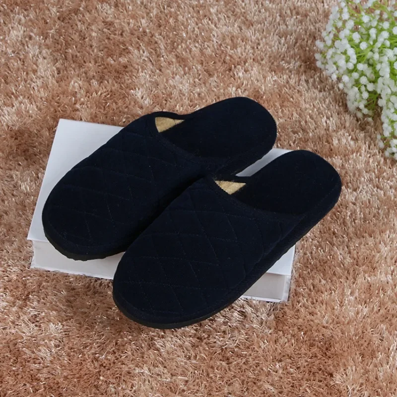 Fashion Fluffy Fur Slippers Indoor Warm Plush Home Slippers Woman Faux Fur Flat Heel Couple Slides for Men and Women Plus Size - view 4