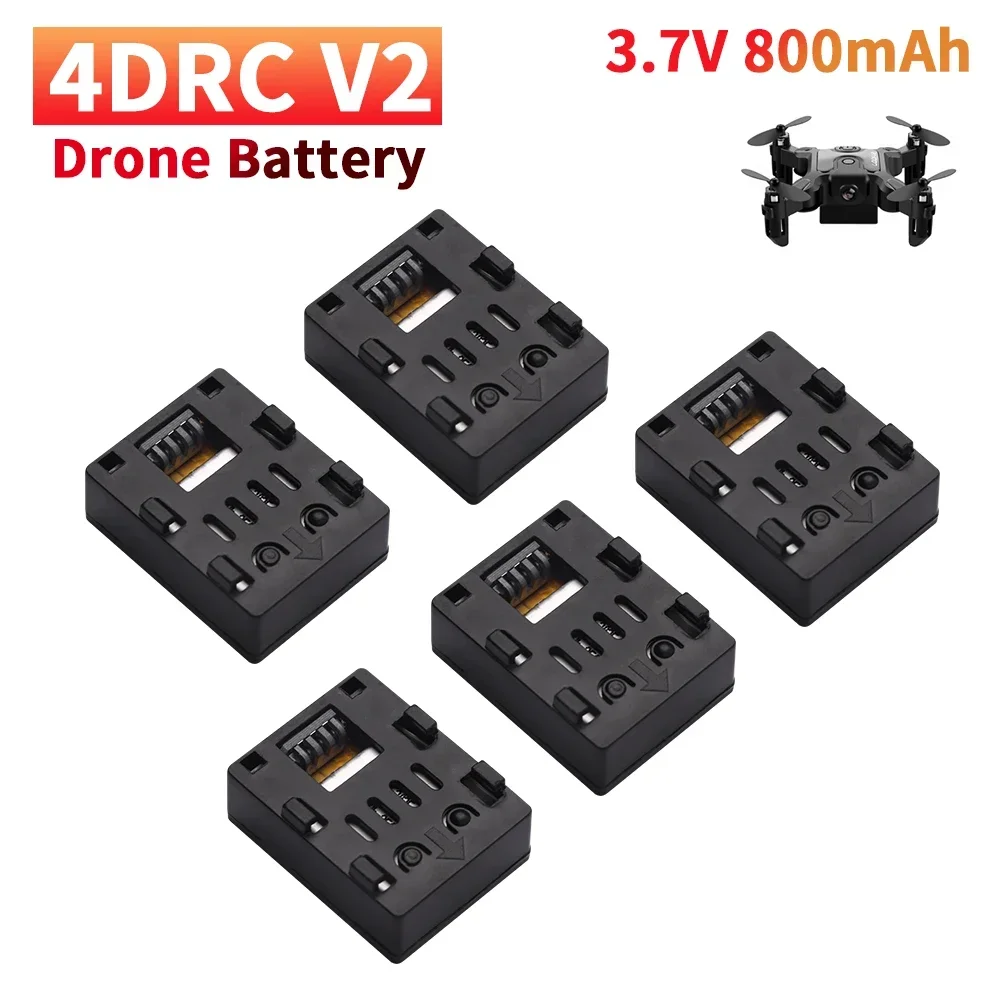 Upgrade 4D-V2 RC Drone Battery 3.7V 800mAh For 4DRC V2 Mini Four Helicopter Accessories Folding RC 3.7V Lipo Battery