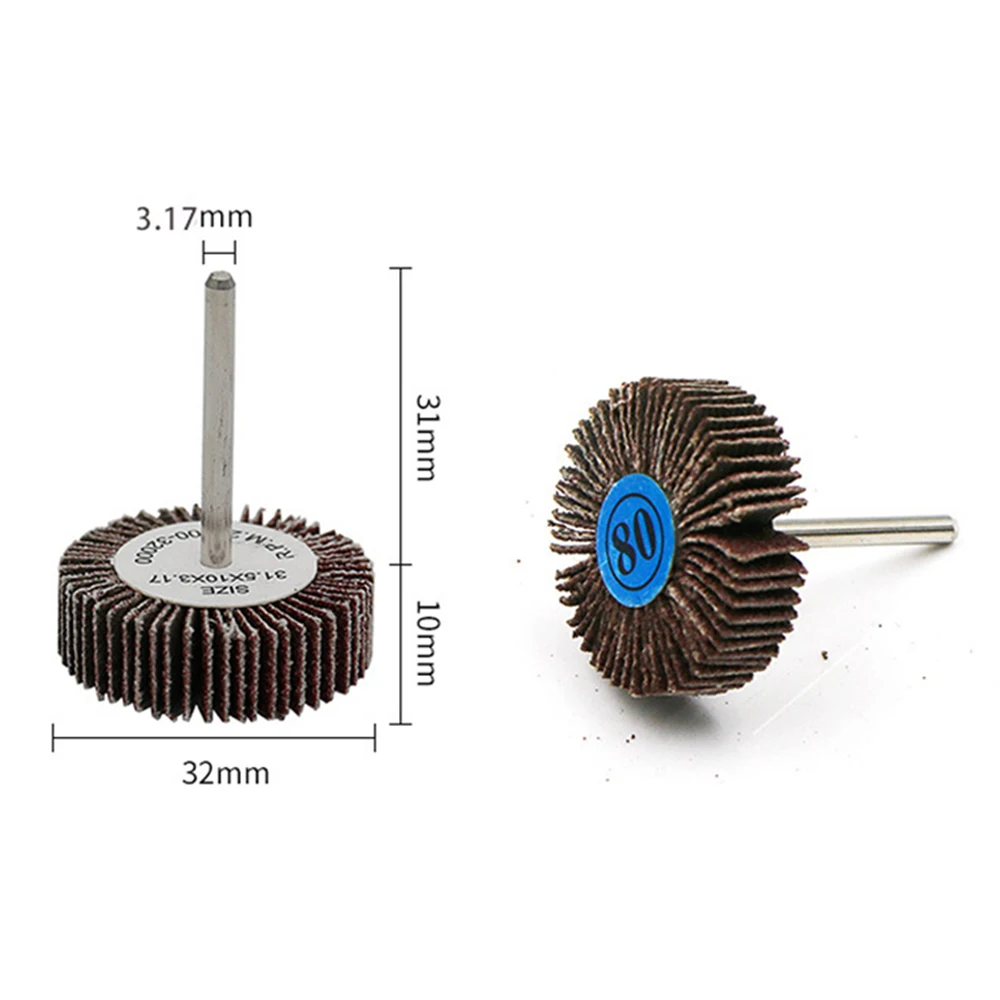 Impeller Grinding Heads T-type Grinding Head for Metal Carpentry Sanding and Polishing Rotary Mini Drill Bit Polishing Tool