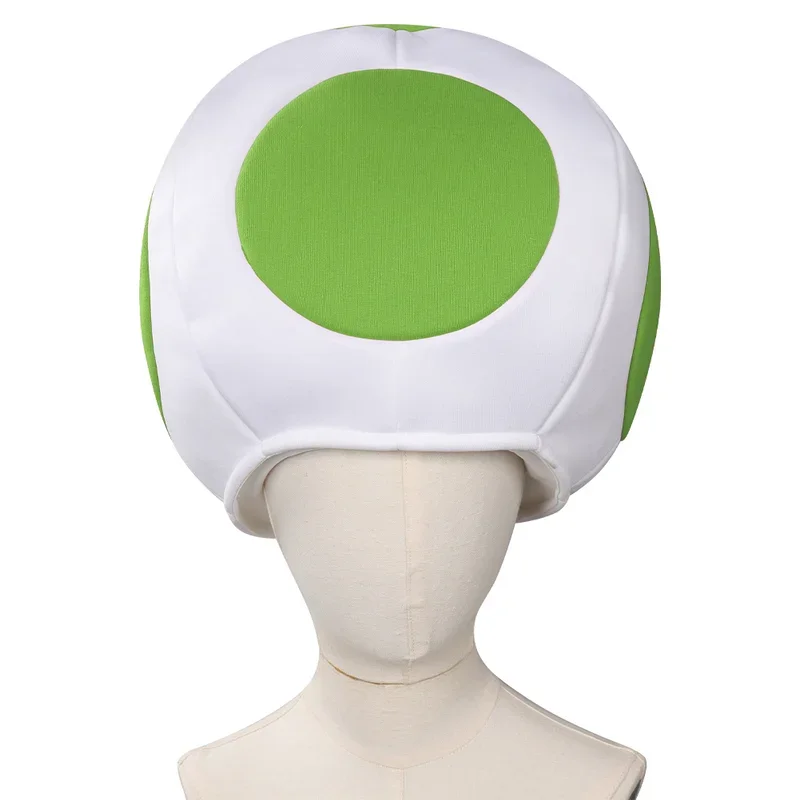 Toad Kinopio Cosplay Boys Hat Anime Game Bros 2 Roleplay Fantasia Red Dot Mushroom Head Cap accessori per costumi per bambini Fancy Dress