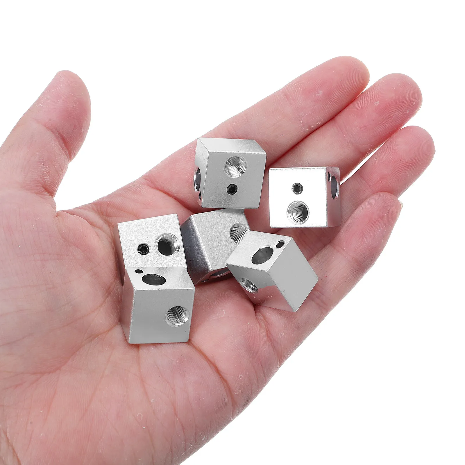 

10Pcs 3D Printer Heating Block Aluminum Heat Dissipation Rapid Heat Replacement Hotend Extruder Nozzle Printing Parts Kit