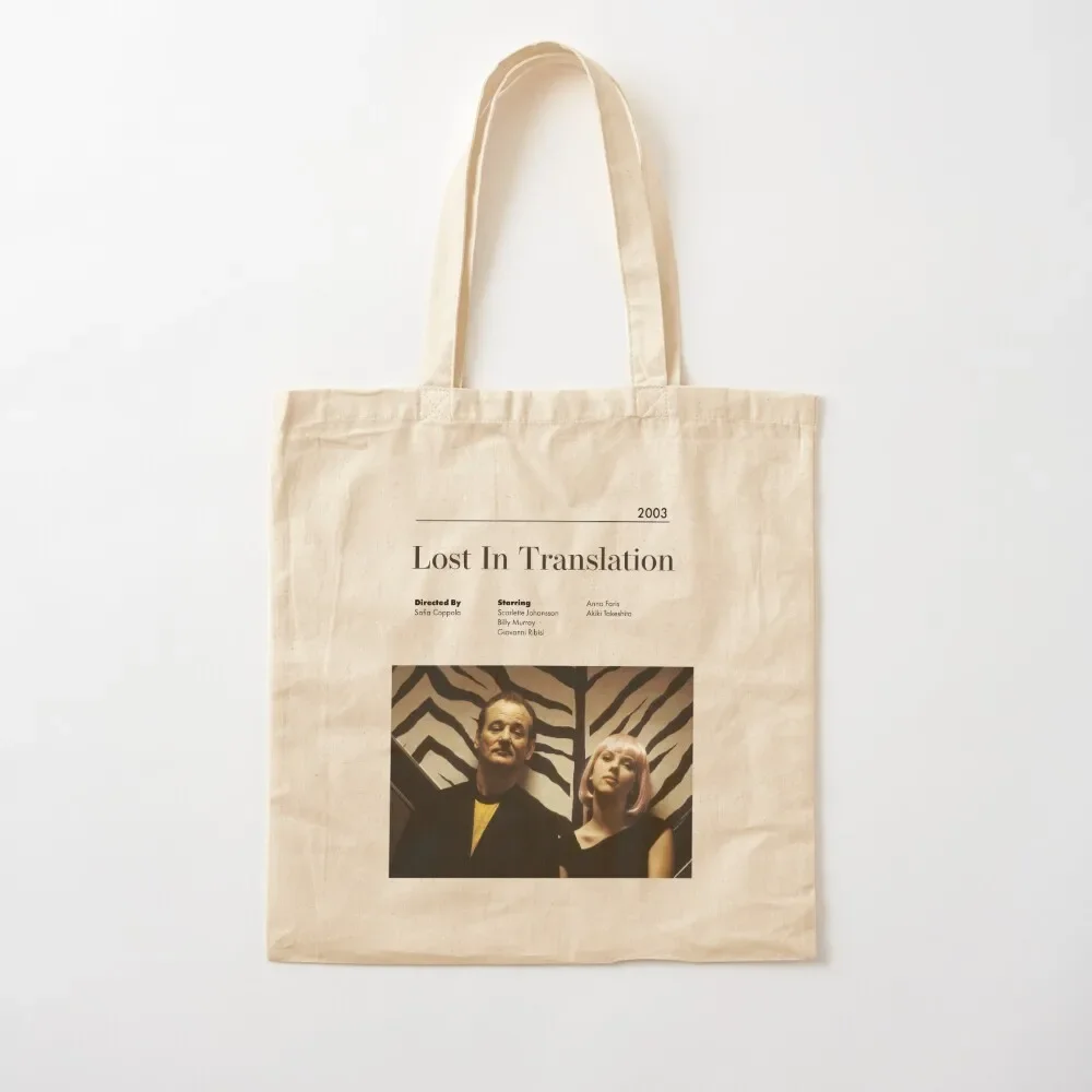 Lost In Translation Alternative Minimalist Movie Poster Sofia Coppola Tote Bag the tote large