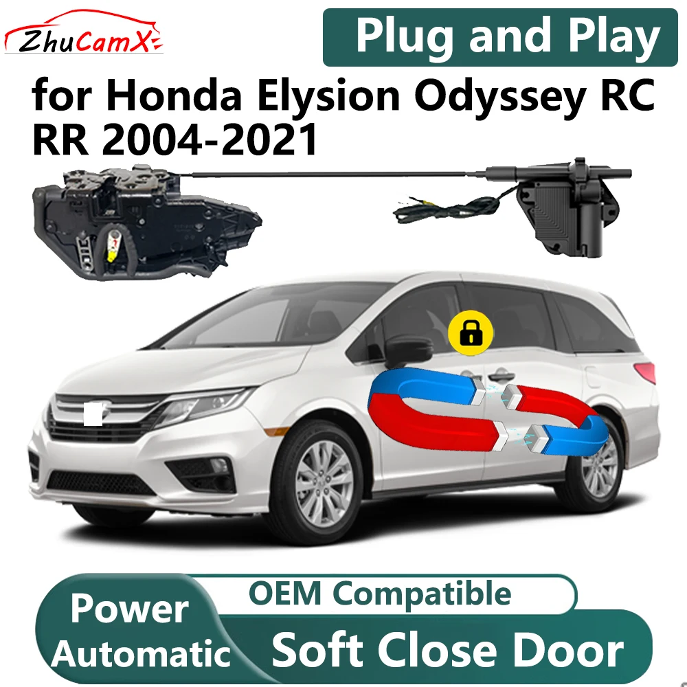 ZhuCamX for Honda Elysion Odyssey RC RR 2004-2021 Car Electric Soft Close Door System Power Closing Door Latch Lock