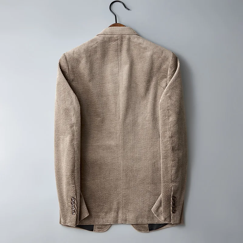 Autumn Winter 2025 New Korean Version of Fashion Handsome Men Young Slim Casual Corduroy Suit Cotton Corduroy Suit Jacket  M-4XL