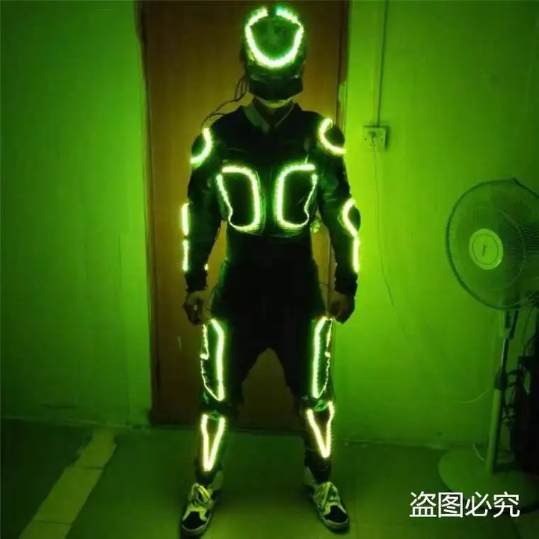 Led Outfit Clothes Led Suit For LED Robot suits Fashion LED Armor Light Up Jackets Costume