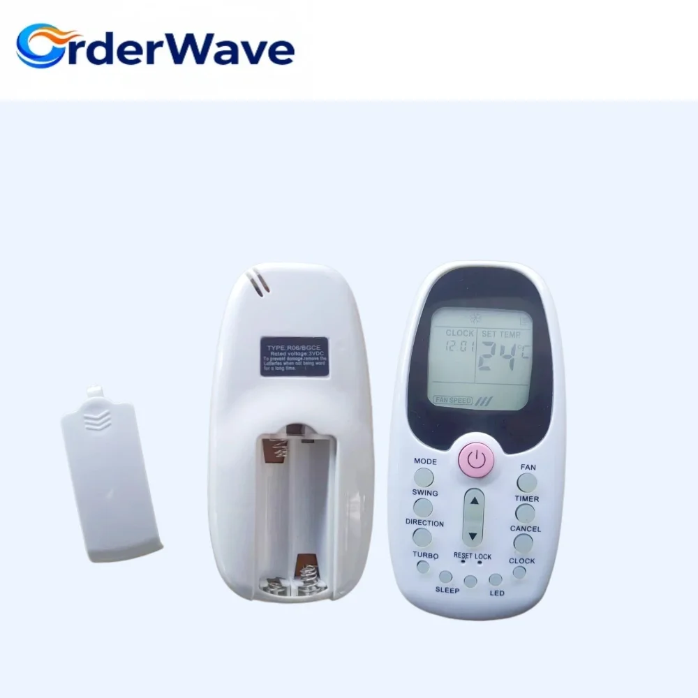 Control Remoto de Repuesto para Aire Acondicionado, Compatible con Midea, Komeco, Tornado, Comfee, con LED R06/BG, R06/BGE, 06/BGCE, Superventas