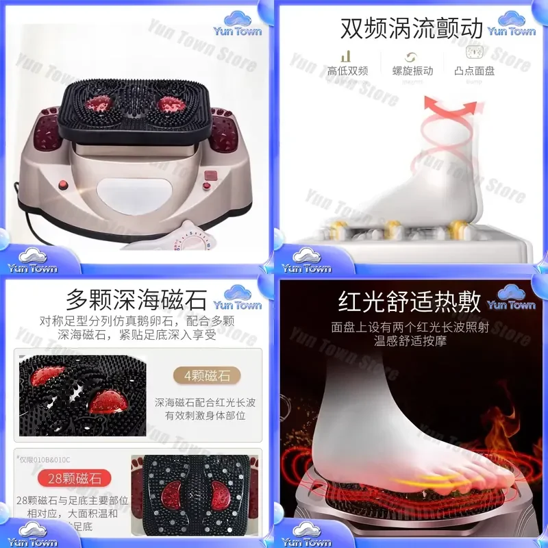 Circulation Machine for Foot Massager for Household Full Body Automatic Foot Therapy Machine with Heating Function