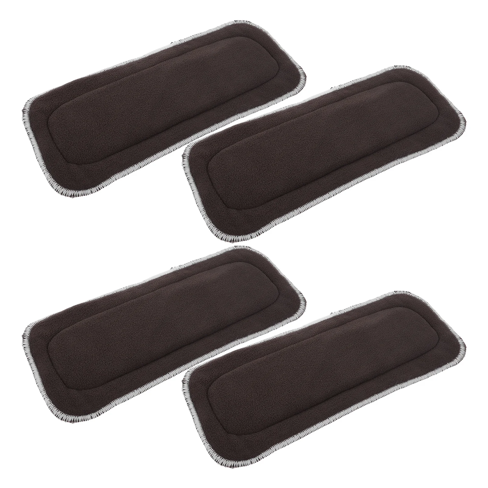 4 pièces-inserts de couches sèches 5 couches absorbantes réutilisables tampons en microfibre lavables pour bébés couches en tissu utilisation de voyage de nuit