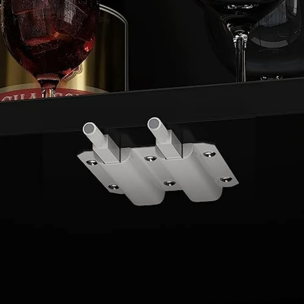 ชั้นวางหนังสือประตูกระจกขนาดใหญ่พร้อมไฟและชั้นวางโชว์ ชุดจัดระเบียบห้องสมุดทรงสูง