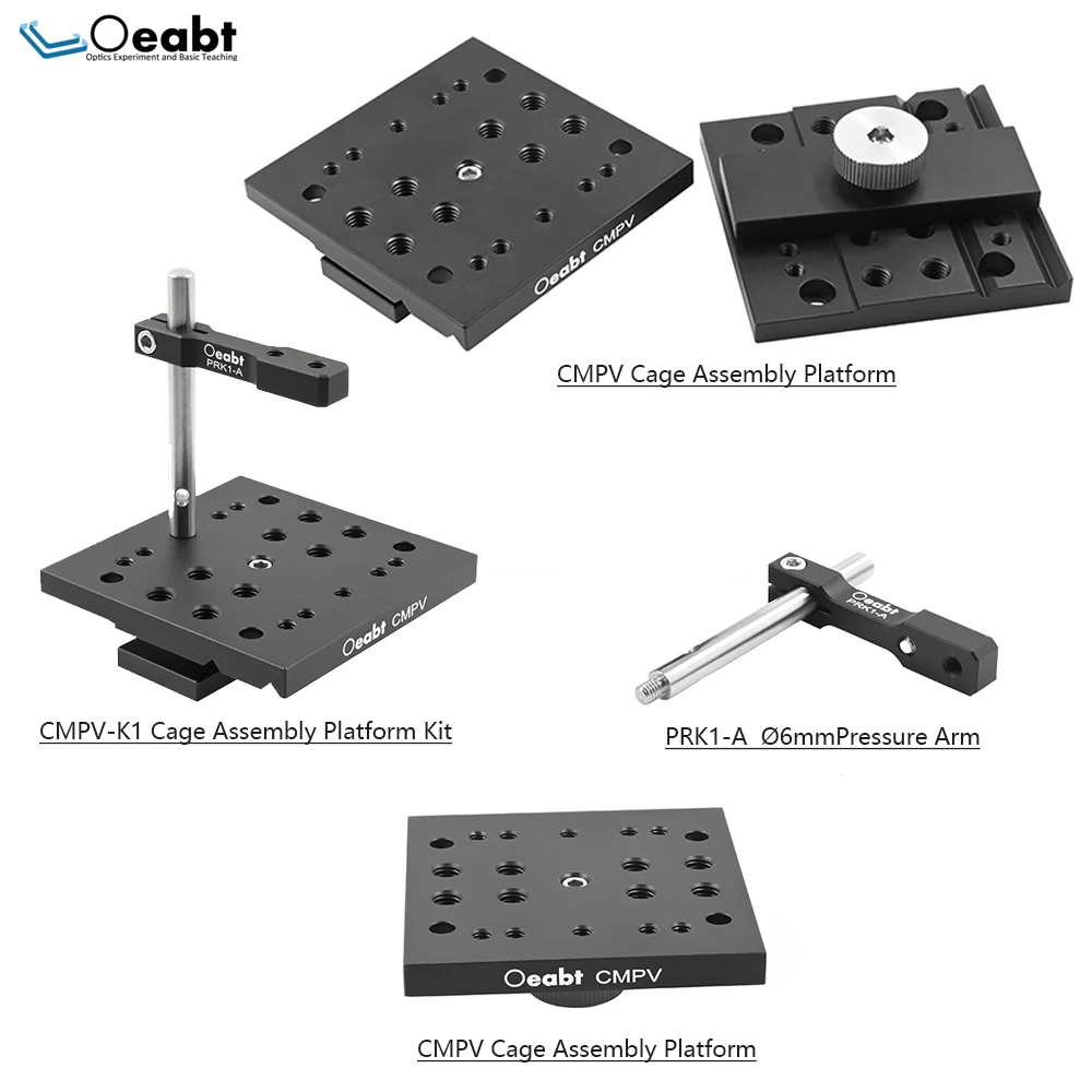 CMPV-K1 Cage Assembly Platform Prism Mount Pressure Arm Clamping Seat Right Angle Optical Component Mounting Bracket