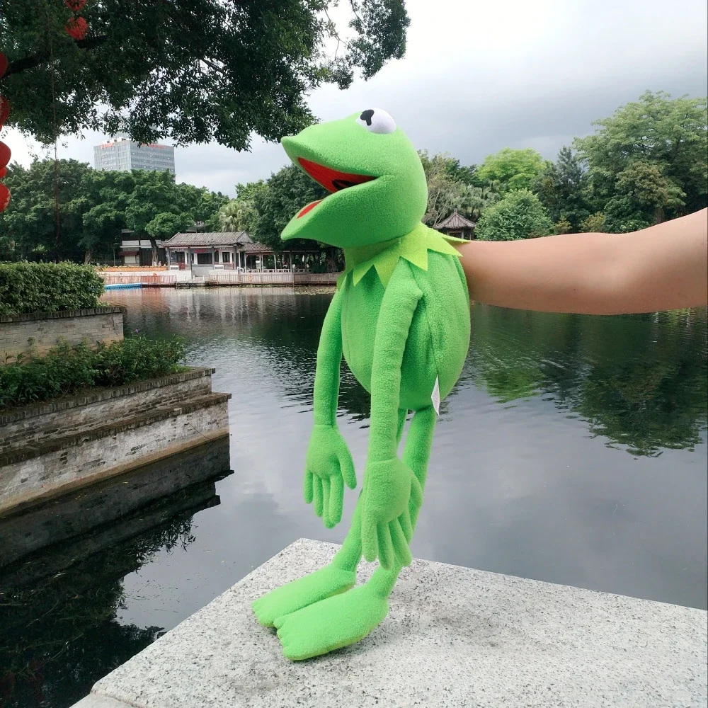 40/60 سنتيمتر كيرميت ألعاب من نسيج مخملي الضفادع دمية محشوة الحيوان لينة دمية محشوة Ventriloquist الأداء الدعائم للبنين بنات هدية عيد ميلاد