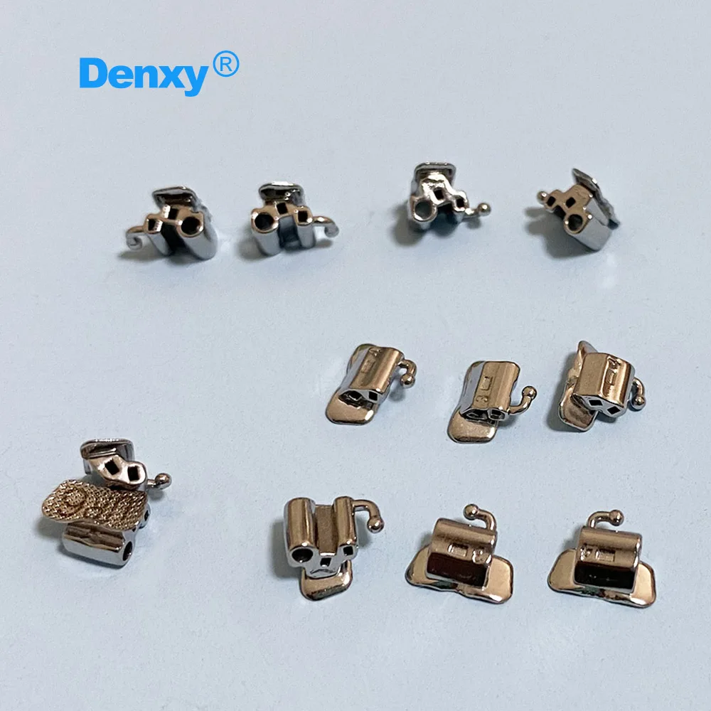 DENXY 10 Sets Kieferorthopädische Bukkalröhrchen U3L2 Roth 022 1. Molar Bukkalröhrchen Klebbare Röhrchen 6 Zähne Zahnspangen – Detail 4