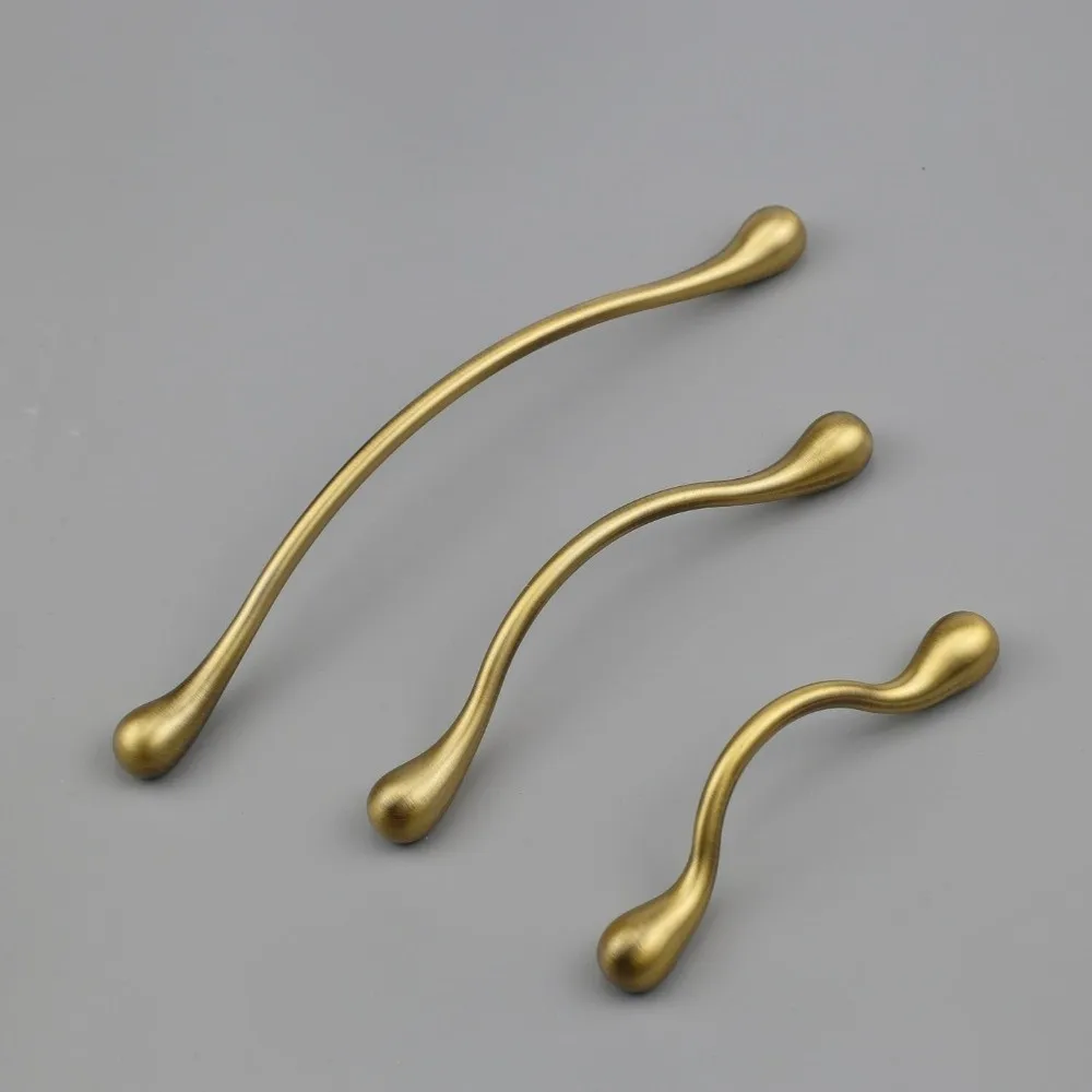 Solid Retro Cabinet Handles Zinc Alloy Gold/Silver Wardrobe Handles French Style Drawer Knobs