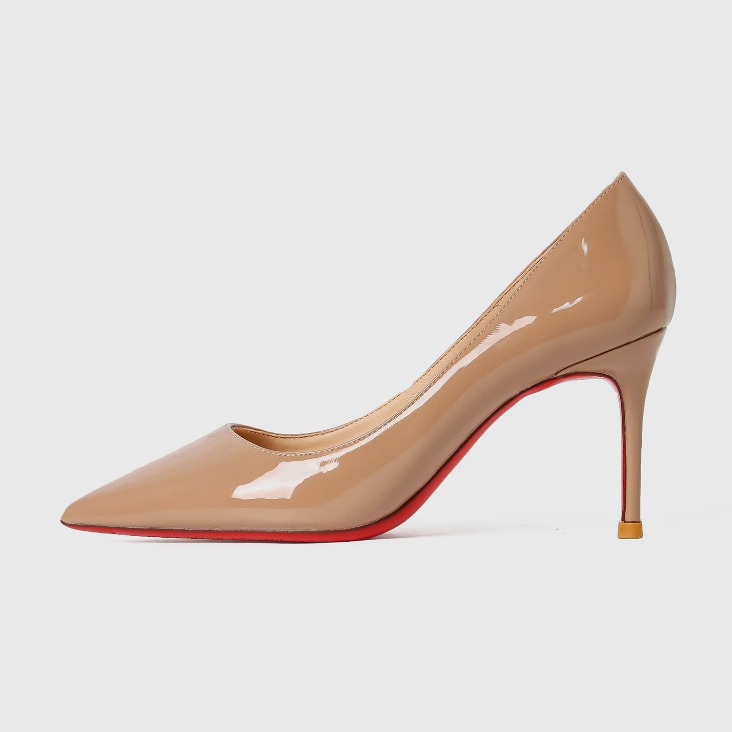Women's Red Bottom Pointed Toe High Heels - 12cm Elegant Party Pumps