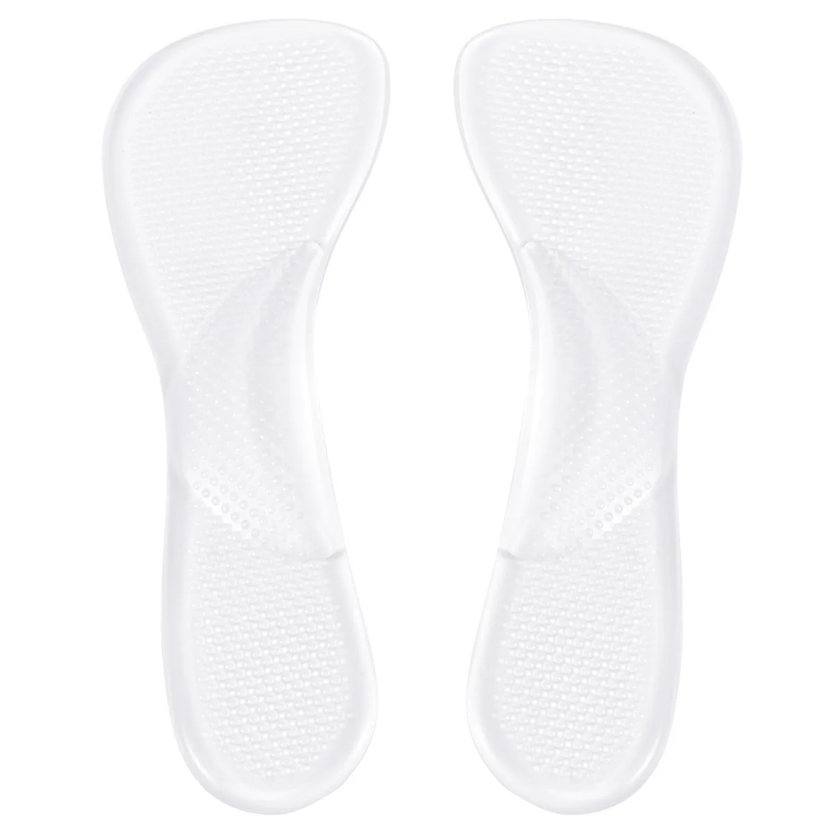 

2Pairs Silicone High Heel Insoles Thick Gel Absorption Foot Care Breathable Arch Support Soft Comfortable Inserts