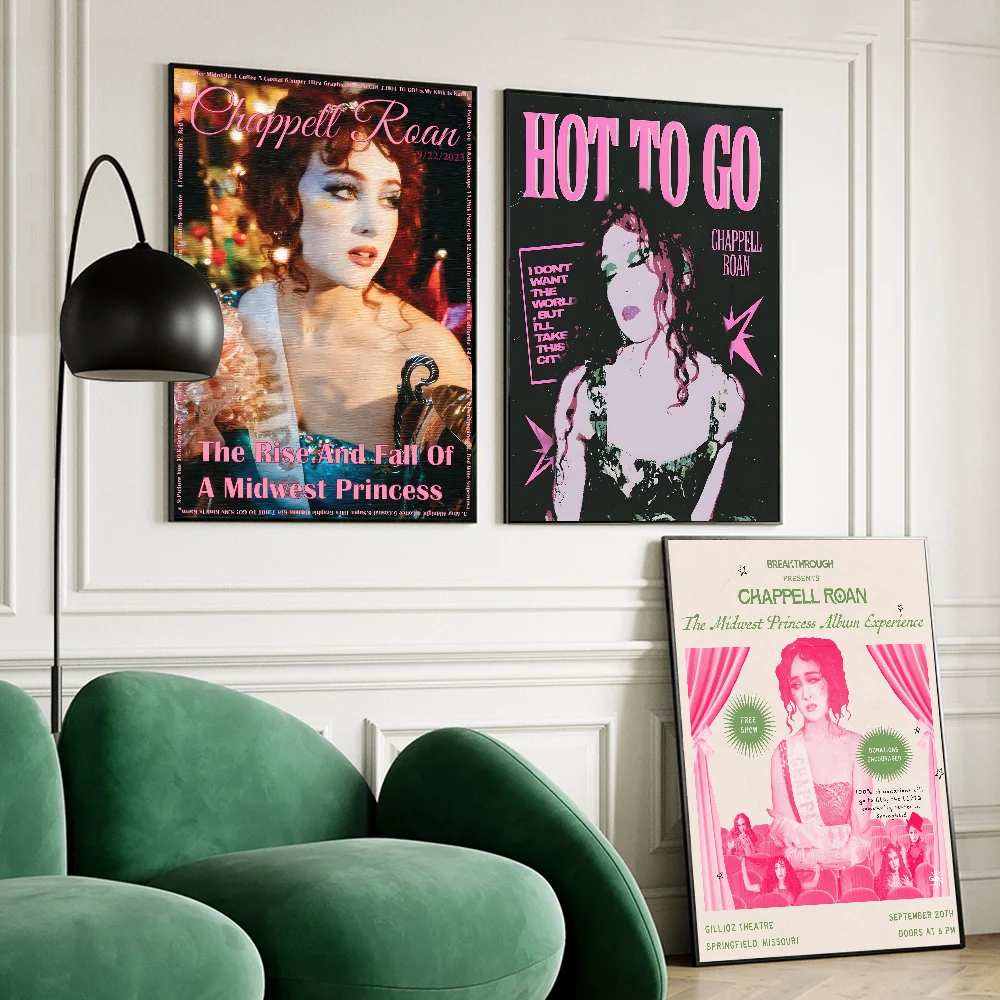 Singer Chappell Roan Movie Sticky Posters Vintage Room Bar Cafe Decor Nordic Home Decor