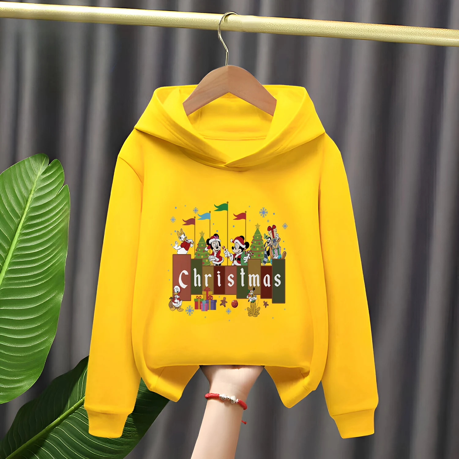 

Детская толстовка с капюшоном Disney для теплого и тренировок - мультяшный рисунок, мягкое и удобное, детское уличное пальто