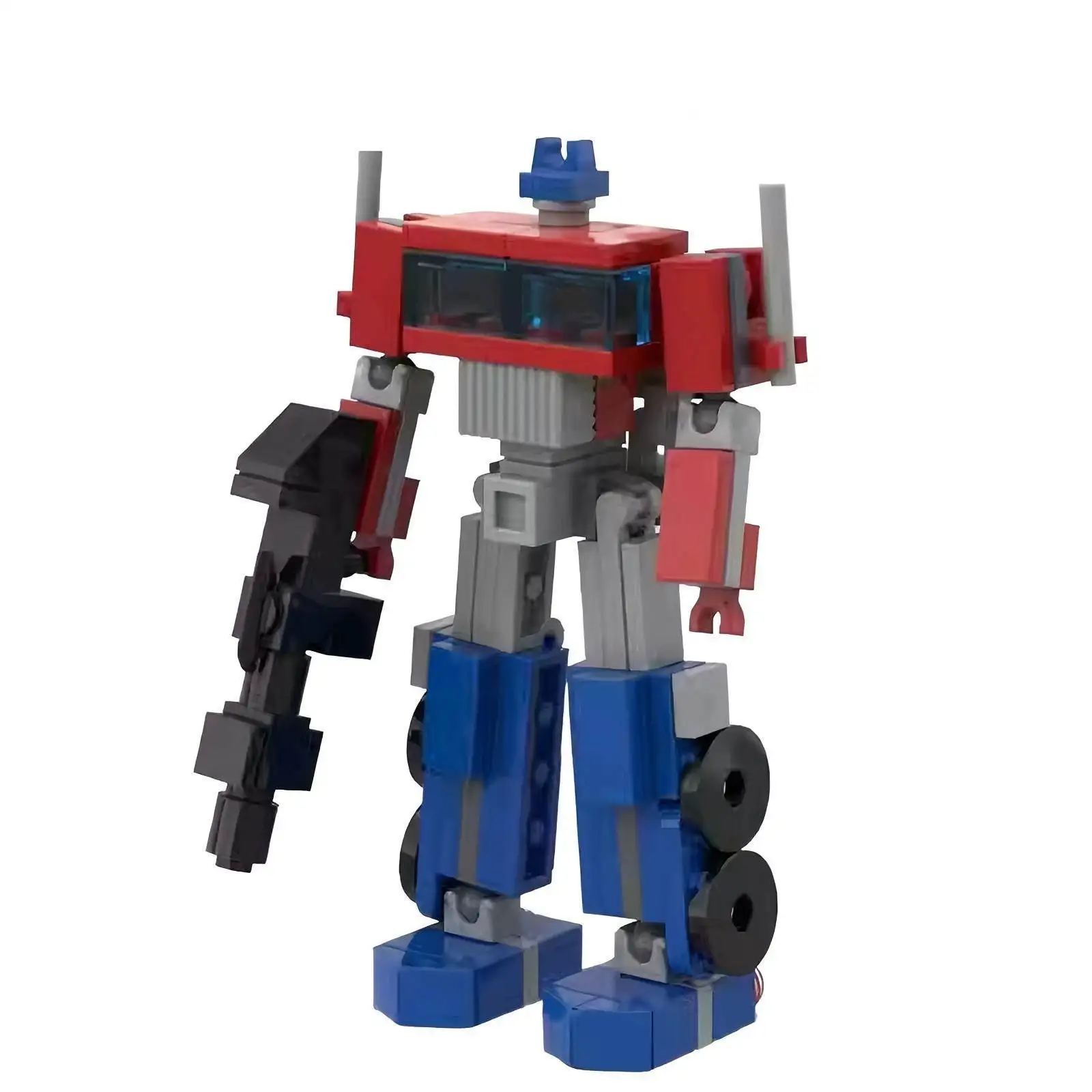 MOC educatieve montagemodel auto voor kinderen robot vervormt mecha decompressie bouwsteen speelgoedornamenten