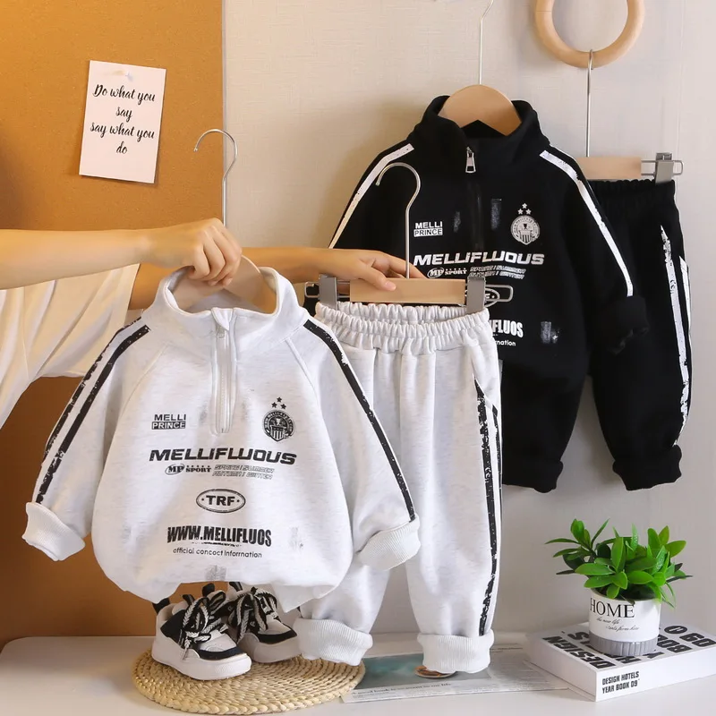 

Модные повседневные комплекты спортивной одежды для мальчиков, весенне-осенние детские толстовки и штаны с принтом, одежда для мальчиков, спортивные костюмы для малышей, От 1 до 5 лет