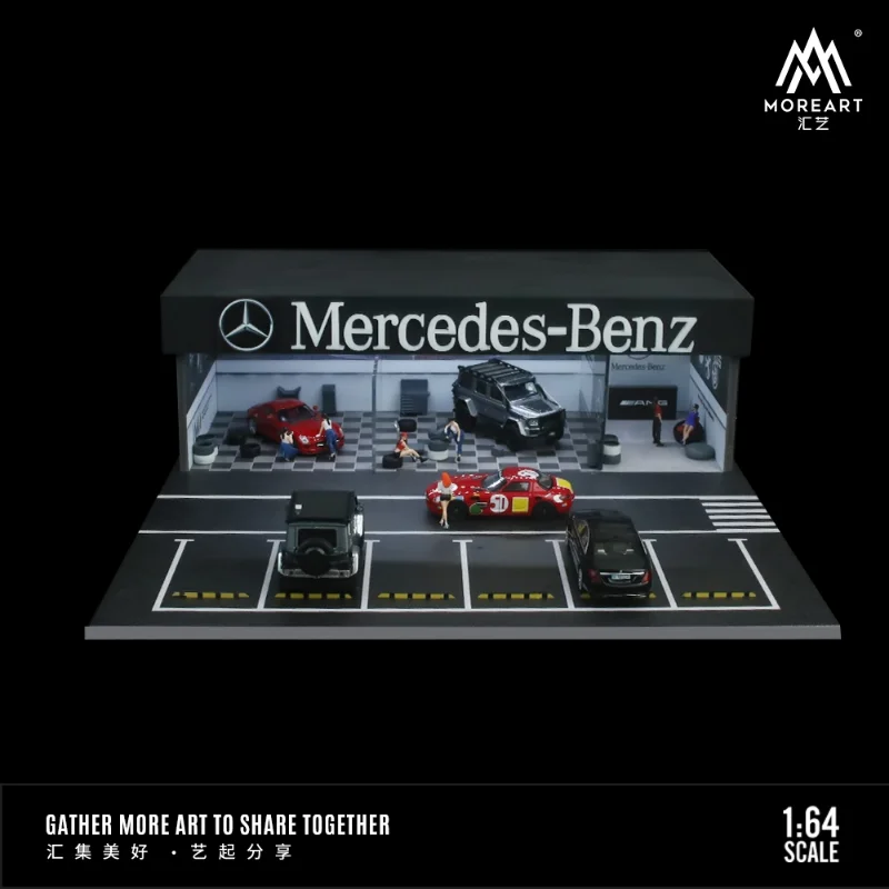 

MoreArt 1:64 Mercedes Benz modified shop lighting version scene