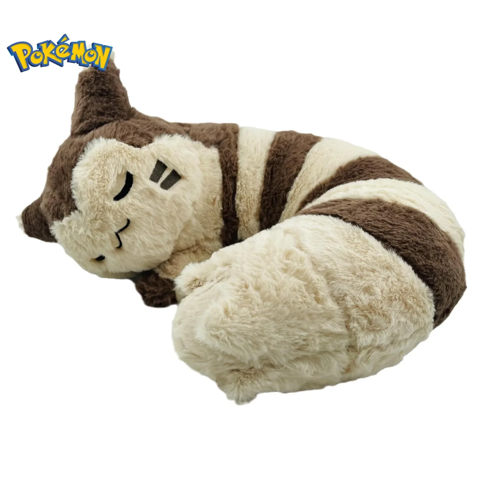 45cm Pokemon Furret Plush Toys Kawaii Sleep Furret Plush Doll Soft Stuffed Cute Elf Neck Pillow Birthday Gift For Girls Boys