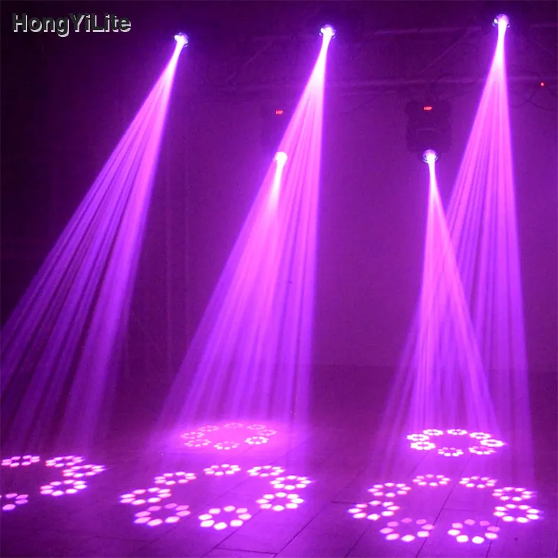 HongYiLite Led Spot 100W Moving Head Light DMX Beam Backlight Light Lyre Gobos Prism For Stage DJ Bar Disco Party Show