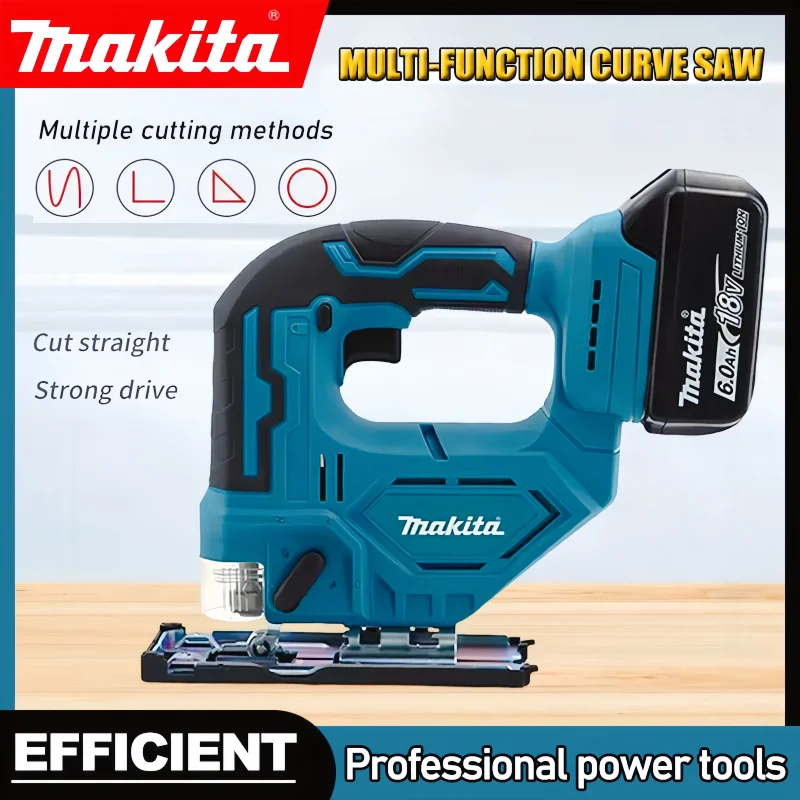 

3500RPM Electric Goddess Cordless Jig Saw Portable Multi-Function Saw Vertical Wood Power Tool For Makita 18V Battery Pin