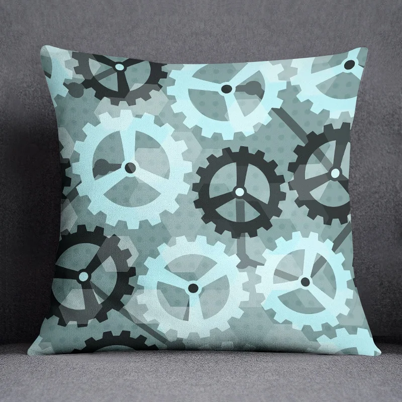 Blue Fresh Air Series Pillow Gift Home Office Decoration  Bedroom Sofa Car Cushion Cover case