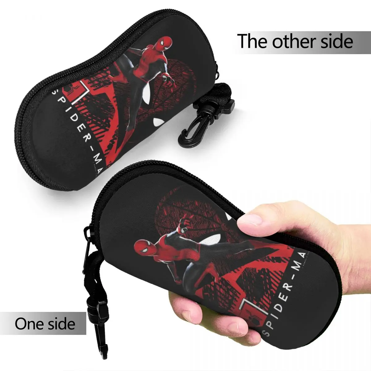 Spider-Man Superhero Comic Glasses Case Waterproof Accessories Spiderman Glasses Storage Box Protector Eye Contacts Case