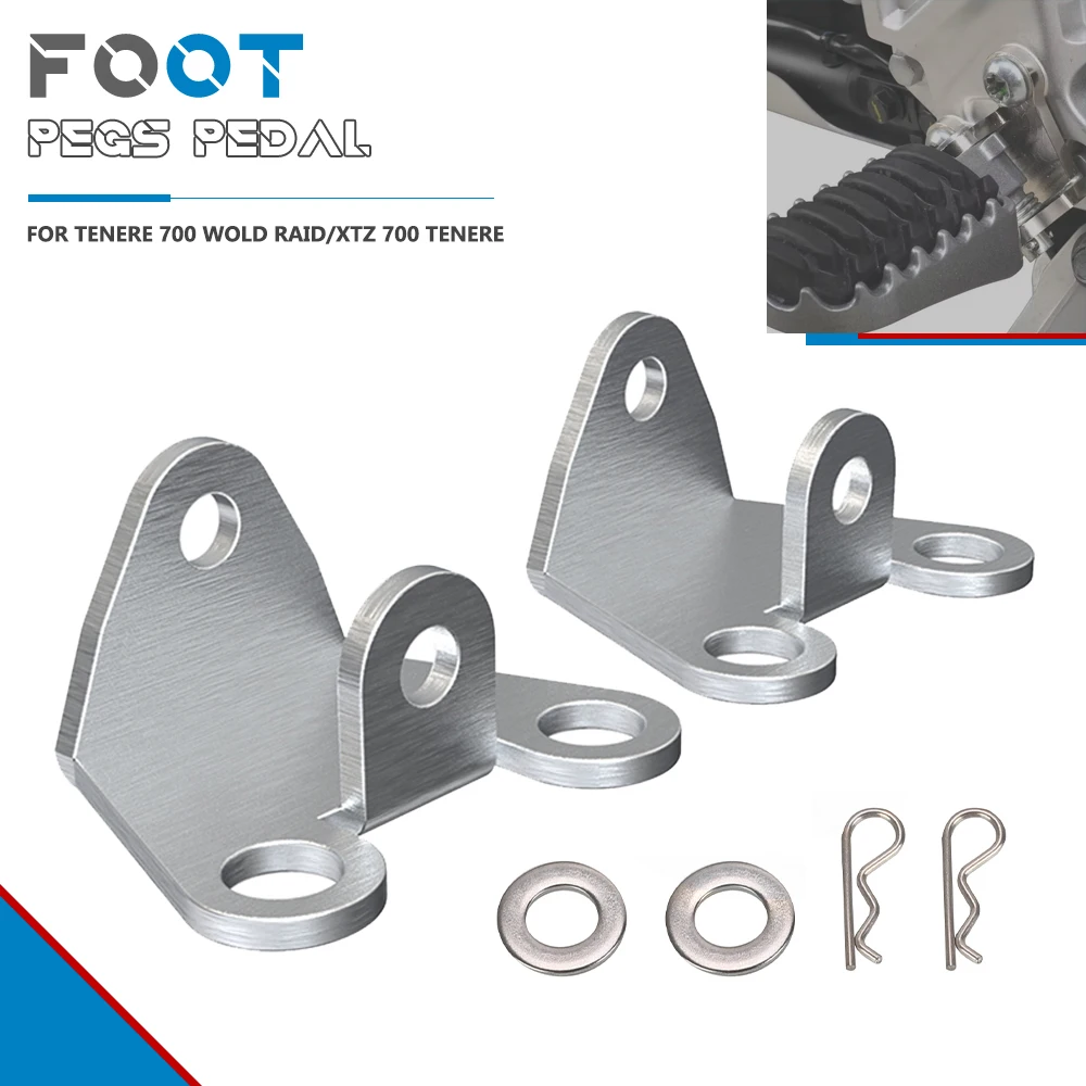 

FOR YAMAHA T7 XTZ 700 TENERE RALLY EDITION/TENERE 700 WOLD RAID 2019-2020-2021-2022-2023 Stainless steel Lowered Footpeg Bracket