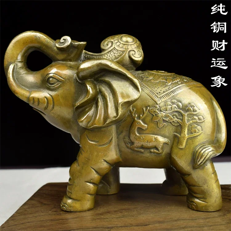 Good luck like copper casting brass ornaments ornaments like medium small antique bronze statue of Ruyiroom Art Statue