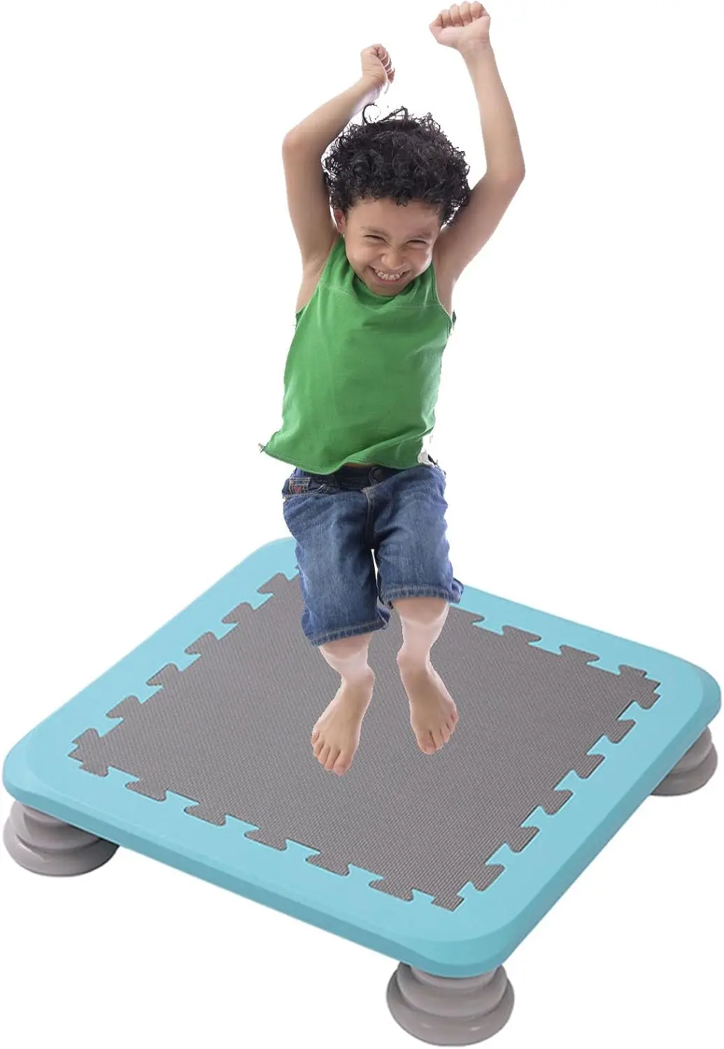 Autism Kids Trampoline,Sensory Jumping Workout Toys,25 Inch Mini Trampoline,Toddler Indoor Trampoline w/Non-Slip Base, Children