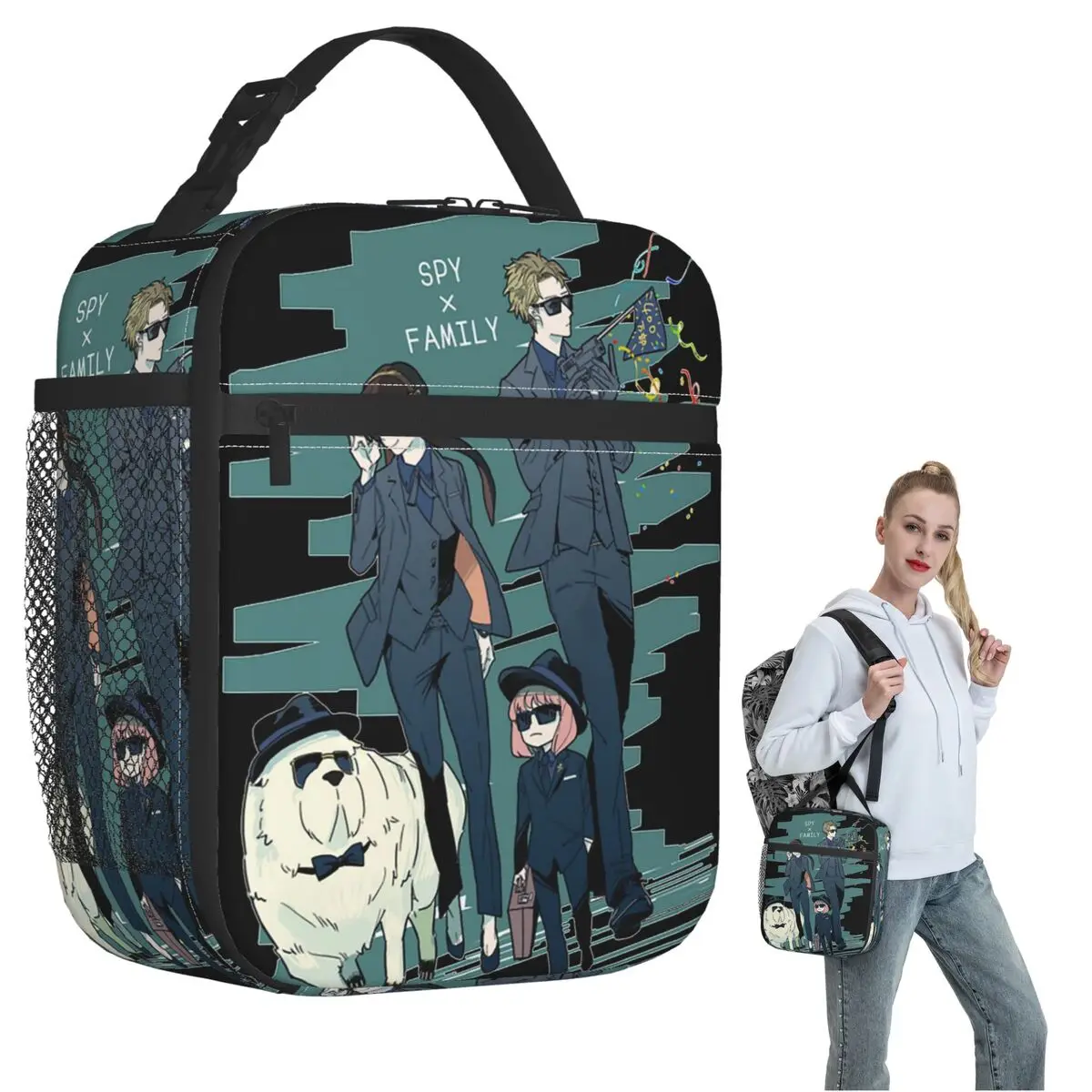

Spy X Family - Anya - Yor - Loid Forger Изолированная сумка для обеда для женщин и детей Герметичные коробки для еды Термальная сумка для обеда