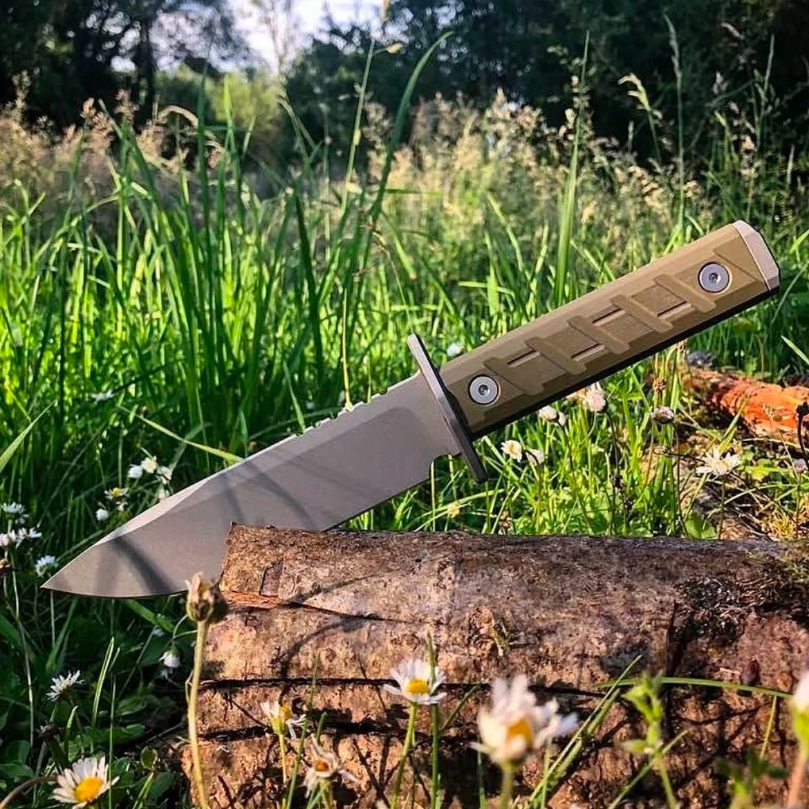 

High Quality 0006 Portable Fixed Hunting Knife D2 Blade G10 Handles Hunting Tactical Camping Utility EDC Tool with Kydex Sheath