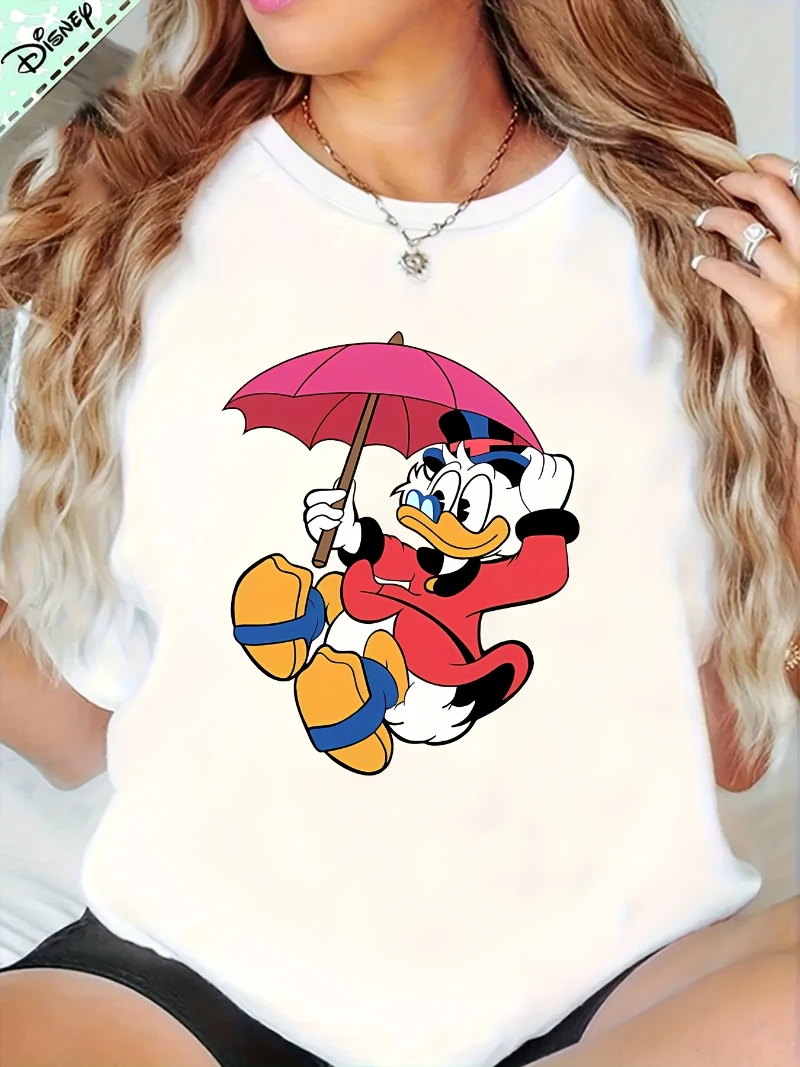 ديزني 2025 دونالد داك العالمي تنوعا مريحة ديزني ذات العلامات التجارية المشتركة تي شيرت لكل من الرجال والنساء في 2025 أفضل Y2k #2
