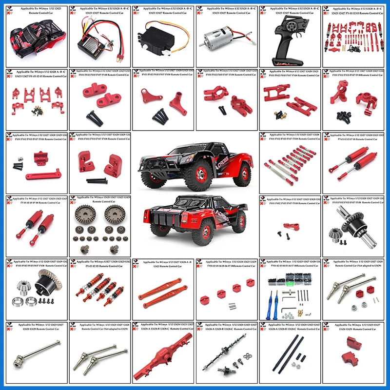 

Amortiguador Delantero Y Trasero.Metal De Aleación Para Wltoys 12428 12429 12423 RC 1/12 RC, Piezas De Actualización, Accesorios