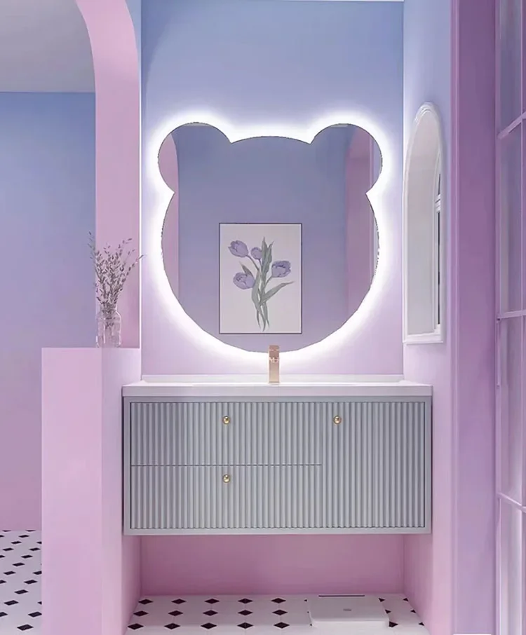 

Комбинированный шкаф для ванной комнаты, умывальник для ванной комнаты, умное зеркало, шкаф для ванной комнаты, дубовый водонепроницаемый умывальник