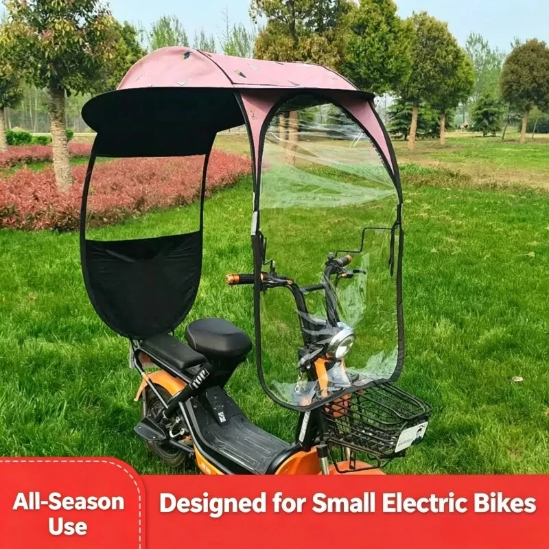Electric vehicle canopy electric bicycle sun protection Rainproof windshield motorcycle new hickened Umbrella 오토바이 캐노피