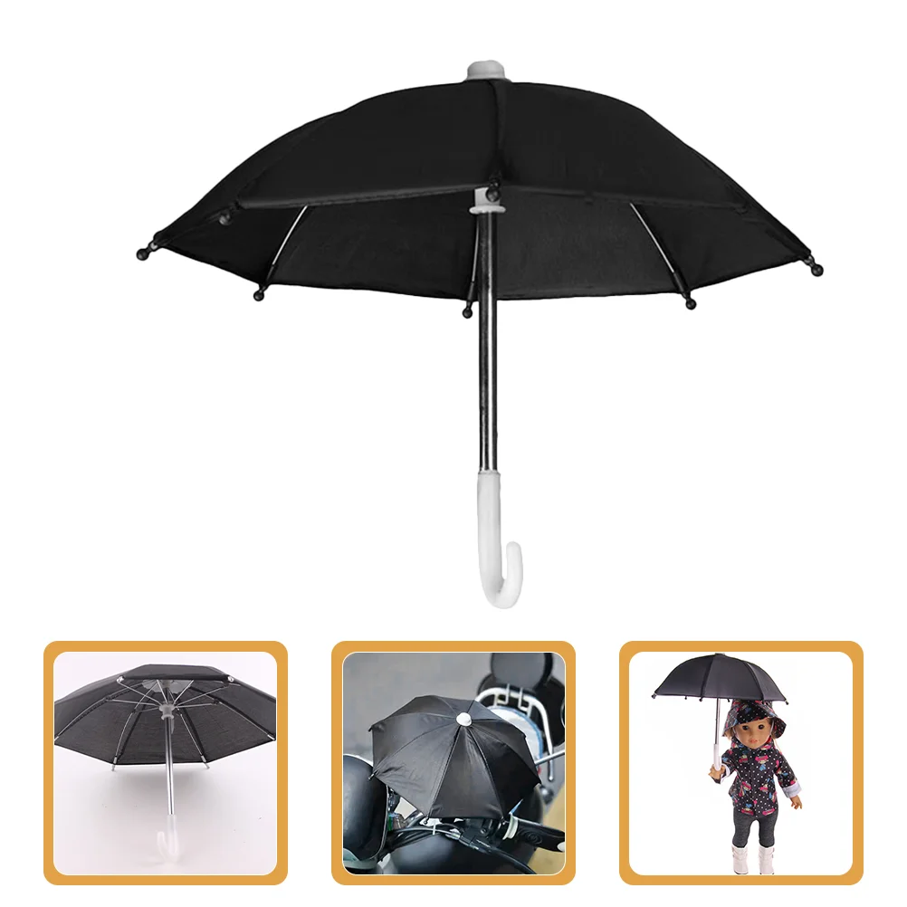 

3 Pcs Mini Umbrella Small Drink Decoration Toys for Girls Miniature Scene Model Micro Accessories